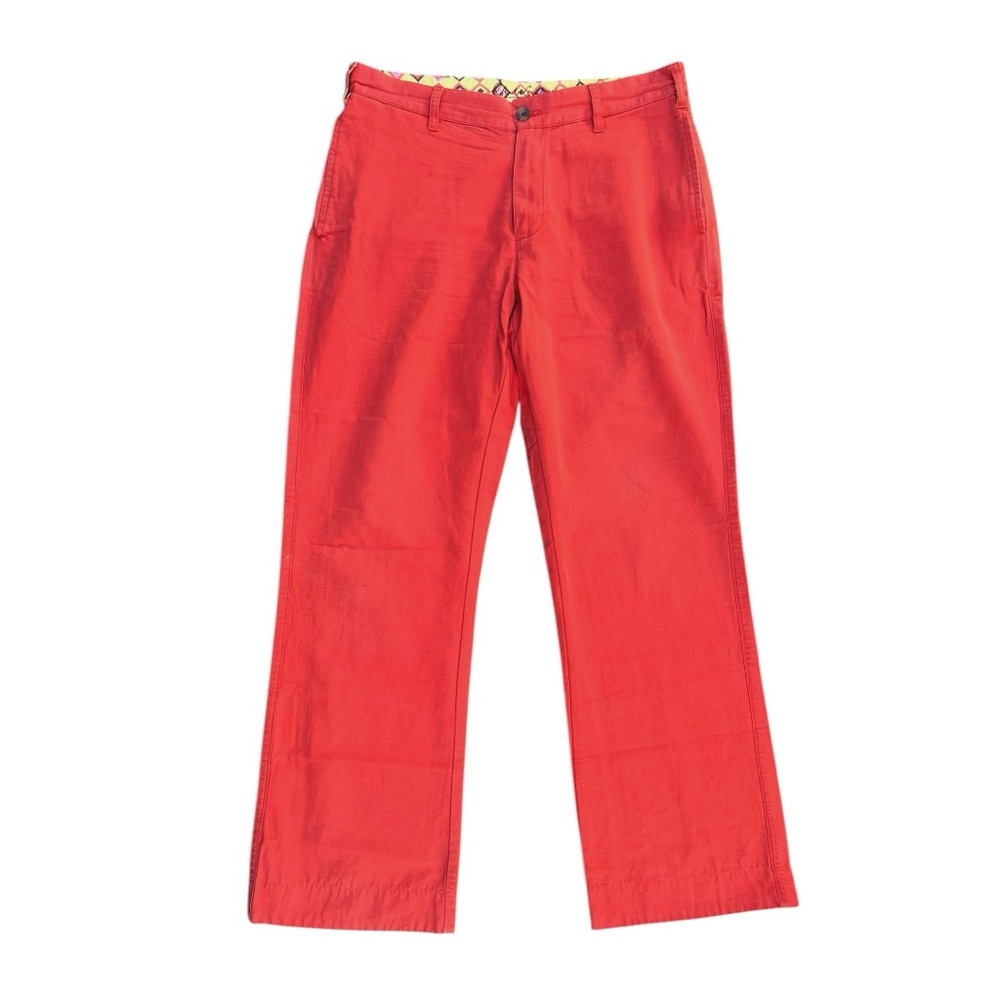 🟠 Robert Graham Orange‎ Cotton Pants – Men’s 34 Statement Chinos